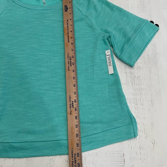 Women’s KnitTop Silverware Size S Teal NWT Roynd neck short sleeve - Picture 4 of 7